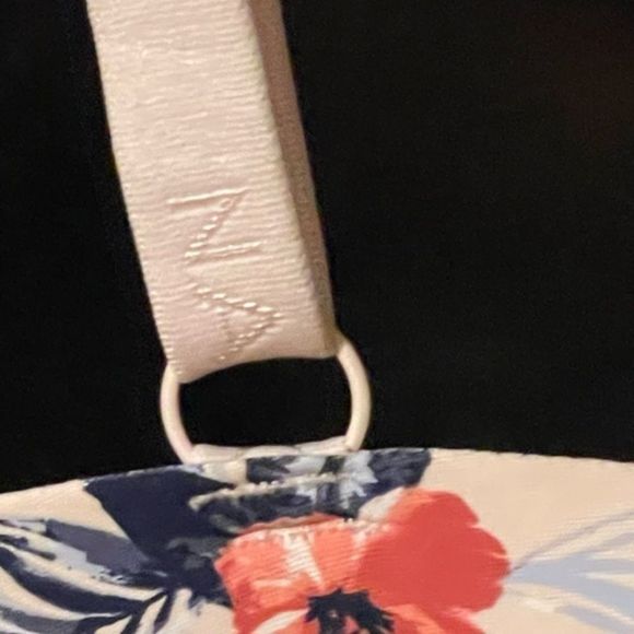 NWOT 38DD Nautica cream pink black blue floral print laser cut bra intimates - Picture 8 of 10